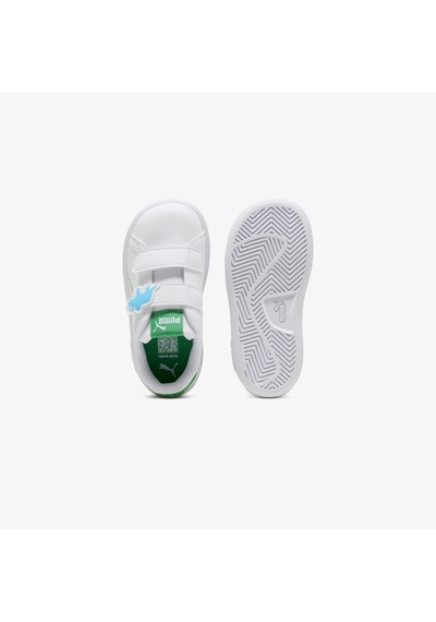Puma Smash 3.0 Dino Çocuk Beyaz Spor Ayakkabı 405637