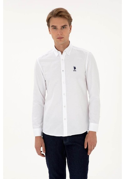 U.s. Polo Assn. Gox025k Beyaz Erkek Gömlek 2225582 Beyaz