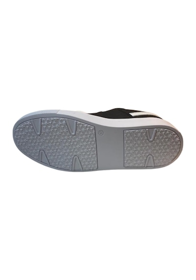 M.p. 232-1291 Zn Siyah-beyaz Cilt Sneaker Ayakkabı Siyah