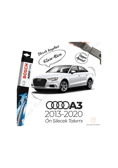 Audi A3 Muz Silecek Takımı 2013-2020 Bosch Aerotwin