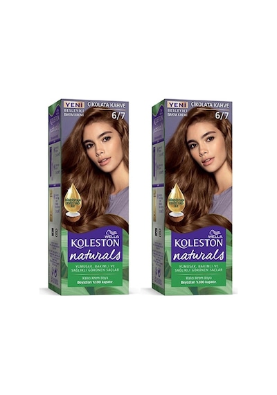 Hubrendy Tedarik Naturals Saç Boyası Çikolata Kahve 6/7 2x Paket
