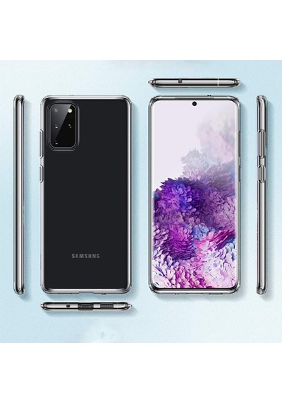 Samsung Uyumlu Galaxy S20 Plus Kilif Seffaf Silikon Hibrit Case 417922023
