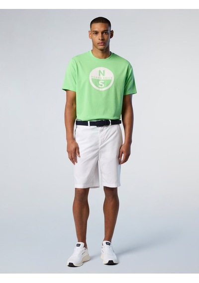 North Sails Freedom Regular Fit Chino Erkek Şort-33438 Beyaz