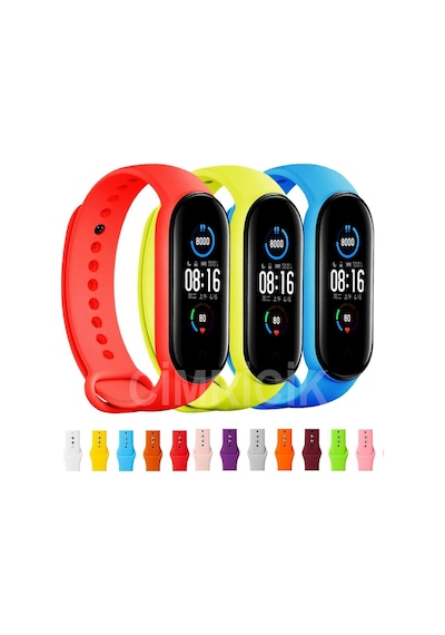 Xiaomi Mi Band 5 Kordon Mi Band 5 Kayış Jel Liquid Silikon Kordon