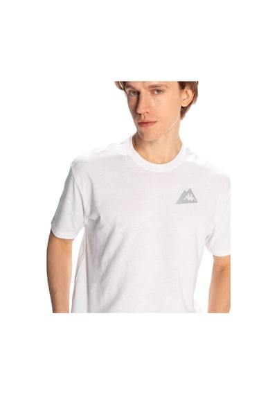 Kappa Erkek Frotis Regular Fit Tişört Beyaz