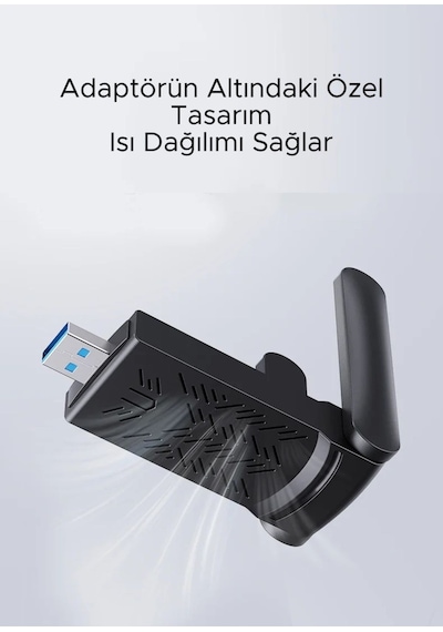 2.4/5 Uyumlu Ghz Kablosuz Usb 3.0/2.0/1.1 Mac Windows Linux Uyumlu 1300mbps Wi-fi Adaptörü