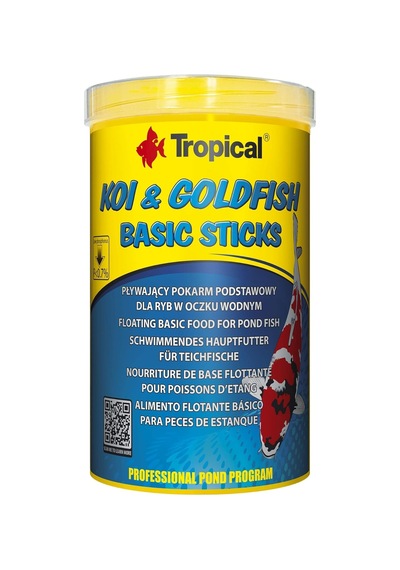Koi & Goldfish Basic Sticks 85 Gr 1 Lt