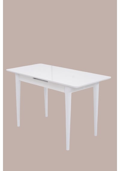 Melisa Mdf Lak Panel Açılır Mutfak Masası 60x100 beyaz