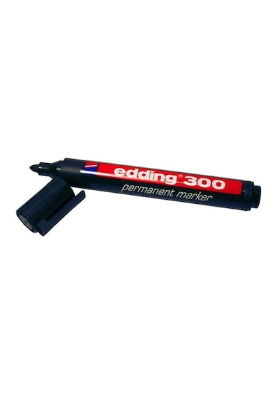 Eddıng 300 Permanent Marker Yuvarlak Uc. Sıyah Siyah