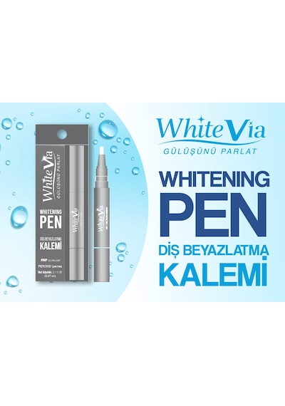 WhiteVia Pap Teknolojili Diş Beyazlatma Kalemi Peroksitsiz Diş Beyazlatıcı Kalem Silver 2 ML