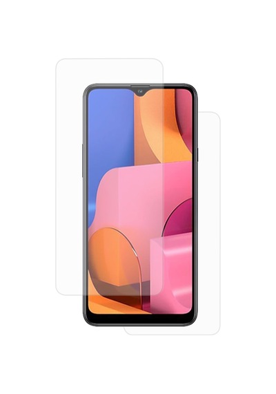 Exquıs Samsung Galaxy A20s Uyumlu Ön Ve Arka Koruma 360 Full Kaplama - Şeffaf
