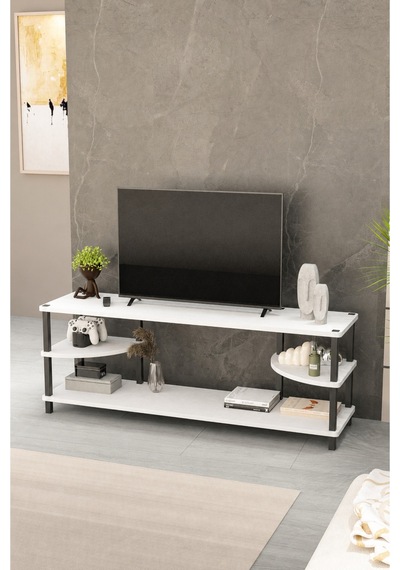 Neoline 120 Cm Tv Ünitesi Modern Tv Sehpası - Beyaz Beyaz