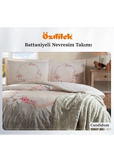 Battaniyeli Nevresim Takımı Renkli