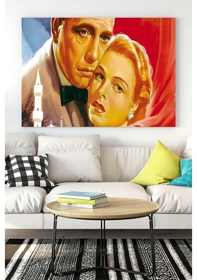 Pster15546 Casablanca-kazablanka Film Afişi Kanvas Tablo 7 50 X 70
