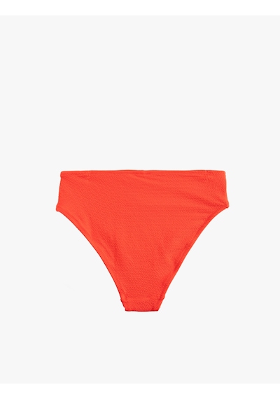 Koton Astarlı Yüksek Bel Dokulu Bikini Altı Kırmızı 5sak00014mm Kırmızı