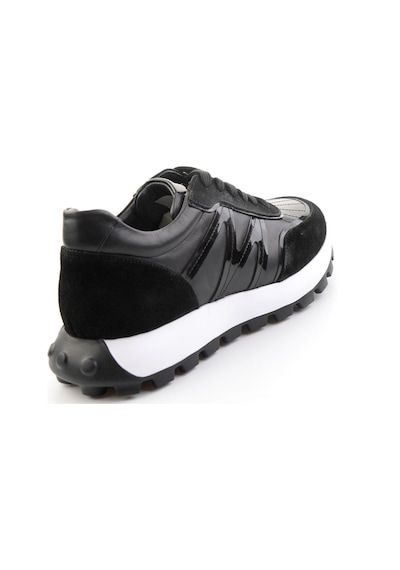 Bambi Siyah Hakiki Deri Erkek Sneaker E01011043303