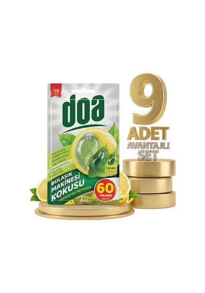 Doa Bulaşık Makinesi Kokusu 60 Yıkama 9x6 Ml