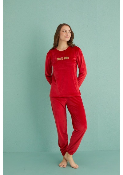 Gd Goldoremi 13164-20 Kadın Time To Shine Kadife Pijama Takım 001