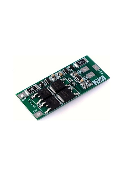 Xuweiwei 2s 20a 7.4v 8.4v 18650 Lityum Şarj Koruma Devresi Yeşil Pcb Matkap Motoru