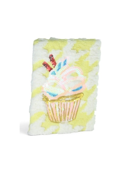 14x20 Cm Peluş Hatıra Günlük Anı Defteri 80 Yaprak Çizgili 9 Çok Renkli
