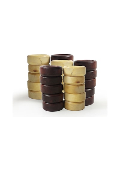 Helena Wood Art Şimşir Mini Tavla Pulu 19Mm