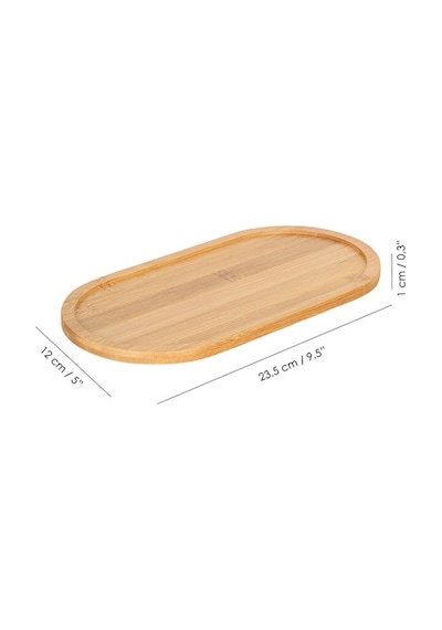 2 Adet Oval Bambu Sunumluk - Yağdanlık Altlığı Sabunluk Standı Kahvaltı Sunum Tabağı Servis Tepsisi Diğer