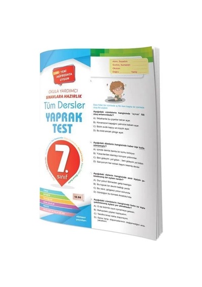 Element Yayınları 7.Sınıf Tüm Dersler Yaprak Test