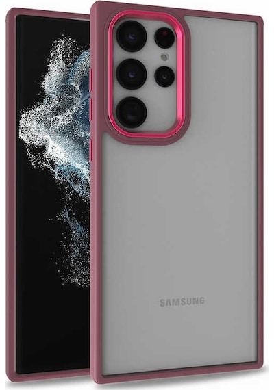 Galaxy S22 Ultra Uyumlu Zore Flora Kılıf-kırmızı Kirmizi