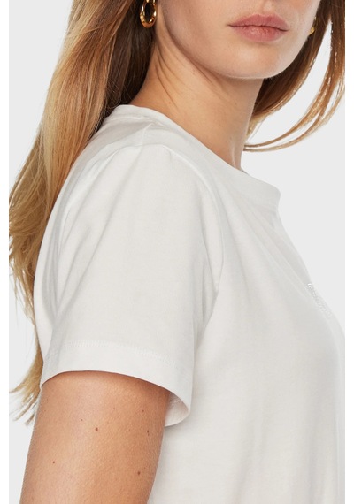 Guess Bayan T Shirt V3bı11 J1314 G011 Beyaz Beyaz