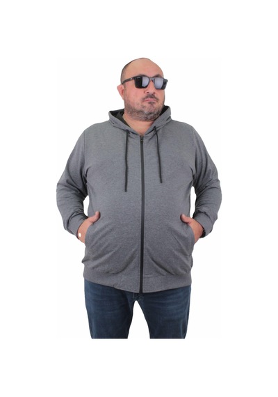 Moc Grande Mocgrande Büyük Beden Basic Mevsimlik Fermuarlı Kapüşonlu Sweat 22751 Grı Melanj-Grı Melanj Gri Melanj Moc Grande Mocgrande Büyük Beden Basic Mevsimlik Fermuarlı Kapüşonlu Sweat 22751 Grı Melanj-Grı Melanj Gri Melanj