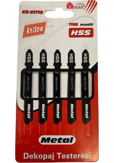 Knisaw 51718 Metal Dekupaj Testeresi 5 Parça Belirtilmemiş