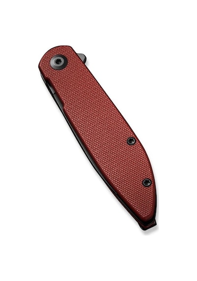 Sencut Bocll Iı Flipper Knife Burgundy Black Blade G10 Handle Kamp Çakı Bordo