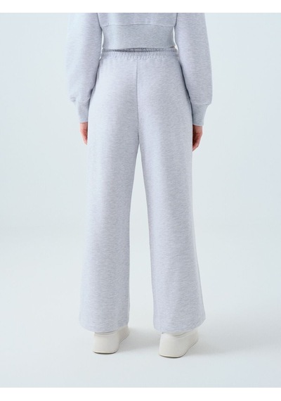 LOFT Straight Fit Kadın Eşofman Altı Gri Melanj