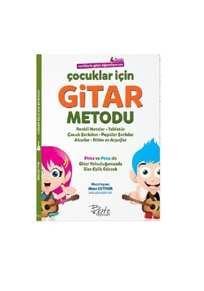 Çocuklar için Gitar Metodu-Renklerle Gitar Öğreniyorum
