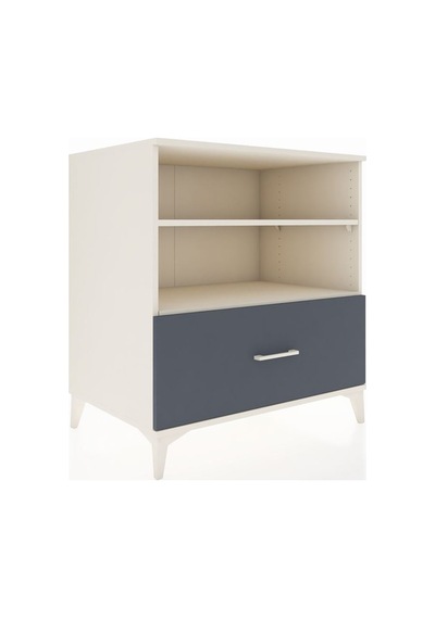 Kronos Şifonyer 2 Raflı Tek Çekmeceli 88x59x96 Aytaşı-antrasit Aytaşı