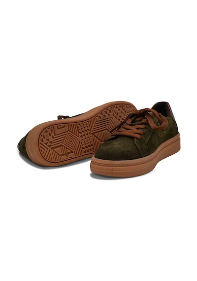 Venüs 2652451k Kadın Hakiki Süet Deri Yıldız Desen Sneaker Ayakkabı Haki