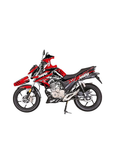 Mondial Drift L Kırmızı Shark Köpekbalığı Sticker Etiket Parçal