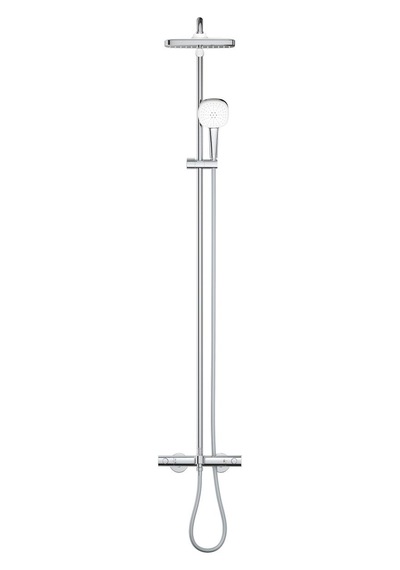 Grohe Tempesta Cube 250 Duş Sistemi Termostatik Banyo Bataryalı - 26691001 Gümüş