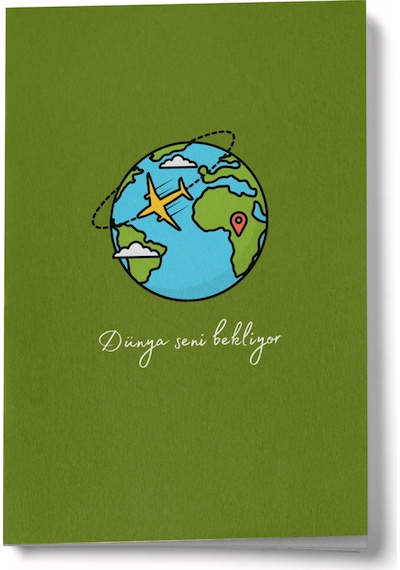 Dünya Seni Bekliyor Mini Defter Çok Renkli