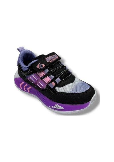 Ndrops 028-26 Anorak Anatomik Çocuk Sneaker Siyah Lila 31-35 Siyah