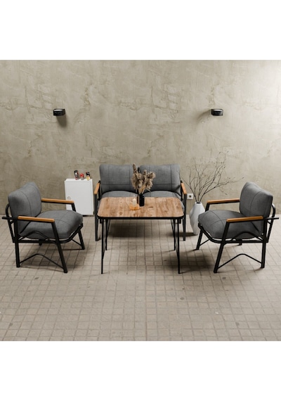 Mb Garden Furnıture Simetri Model, Balkon, Bahçe, Cafe, Metal Koltuk Takımı, Bahçe Takımı , Çay Seti, 2 1 1 Masa Orta Gri Mb Garden Furnıture Simetri Model, Balkon, Bahçe, Cafe, Metal Koltuk Takımı, Bahçe Takımı , Çay Seti, 2 1 1 Masa Orta Gri