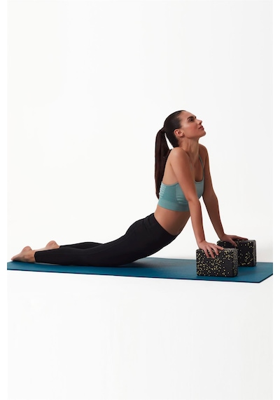 Actifoam Yoga Blok 2'li Set/ Orta Sert/siyah-sarı Sarı - Siyah