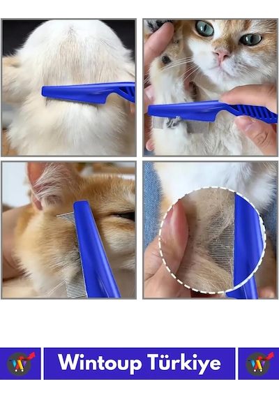 Özel Üretim Yüksek Kaliteli Hassas Koruma Petshop Kedi Köpek Evcil Hayvan 4'lü Bit Tarağı Seti