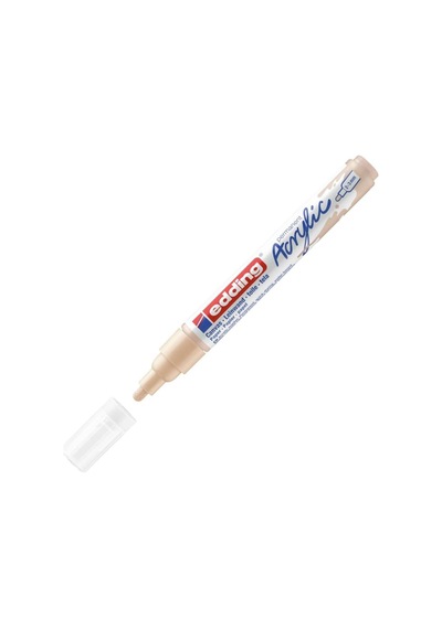 Edding 5100 Akrilik Markör Orta - Bej - 1 Su Geçirmez Akrilik Markör - Yuvarlak Uçlu 2-3 Mm Genel