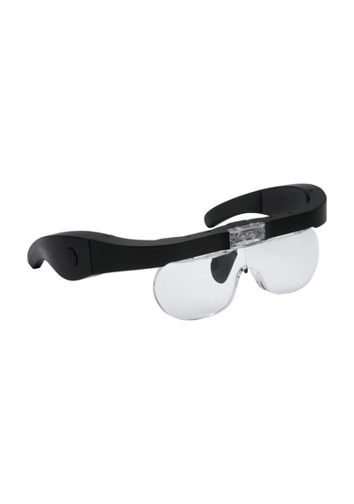 Hombey Tamir Ve Okuma İçin Led Işıklı Büyüteç Gözlük - 4 Farklı Büyüme Oranı 1.5x, 2.5x, 3.5x, 5.0x Lens Seti Multicolor