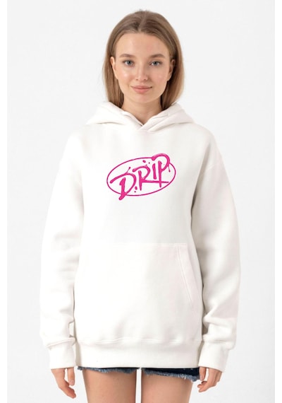 Babymonster Drip Beyaz Kadın 3ip Kapşonlu Sweatshirt 001