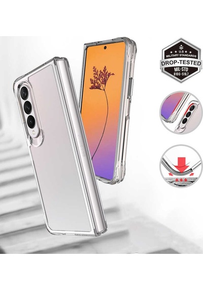 Galaxy Z Fold 4 Kilif Zore Vonn Seffaf Sert Silikon Kilif 559749424