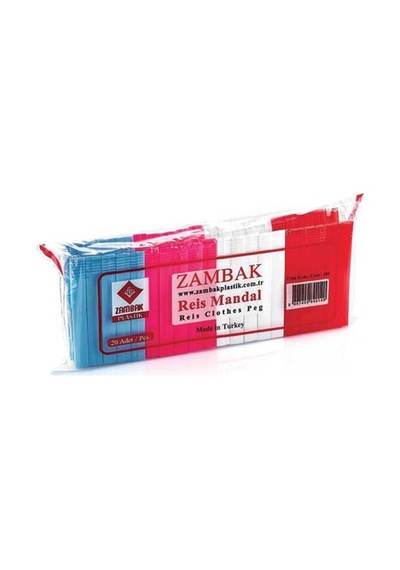 Zambak ZP103 Reis Mandal 20'li Çok Renkli