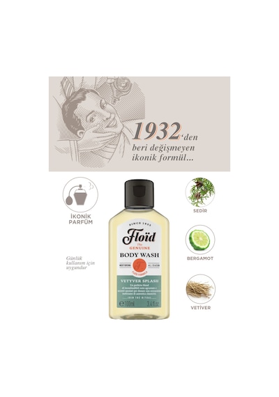 Floid Erkek Duş Jeli & Şampuan 2 Li Set 100 Ml + 100 Ml Cildi Kurutmadan Temizleyen Günlük Bakım Karışık Meyve
