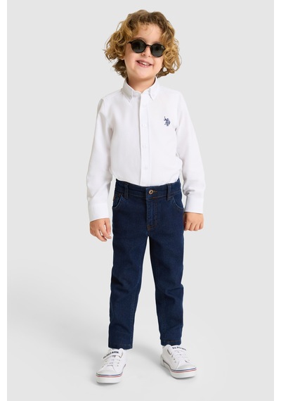 U.s. Polo Assn. Erkek Çocuk Beyaz Gömlek Basic 50324687-vr013